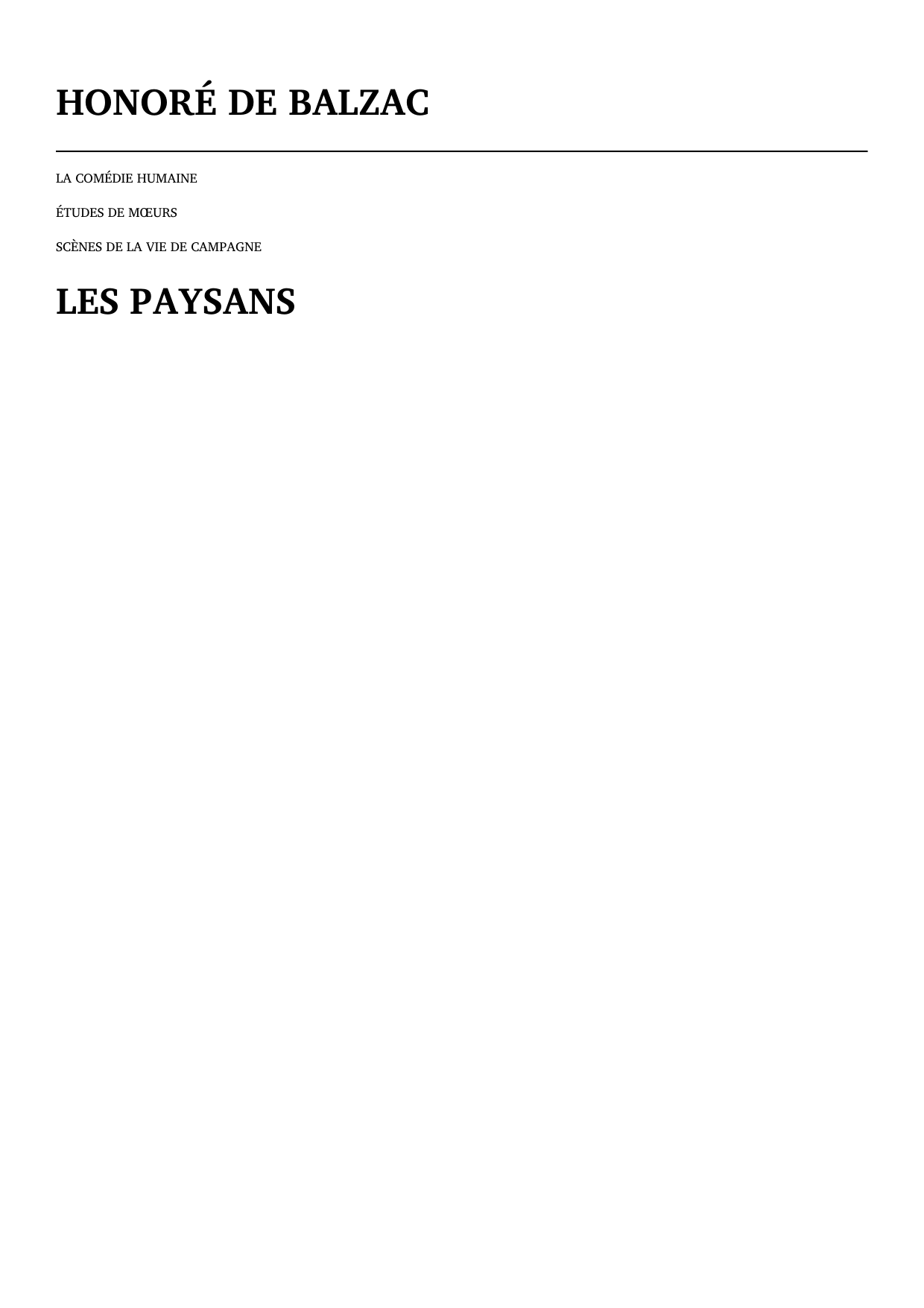 Les paysans